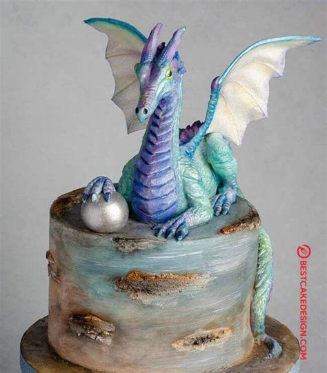 50 Dragon Cake Design (Cake Idea) - October 2019 | Dragon birthday cakes, Dragon cakes, Dragon cake