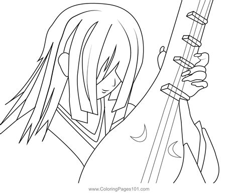 Nakime Demon Slayer Coloring Page for Kids - Free Demon Slayer Printable Coloring Pages Online ...