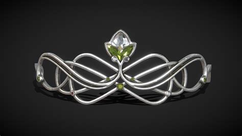 Tiara Diadem Crown / Elven Crown - Buy Royalty Free 3D model by ...