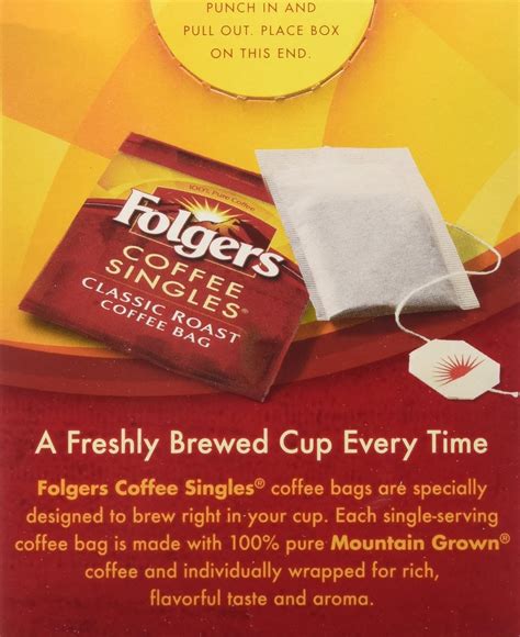 Folgers Coffee Singles Classic Roast-19 Coffee Bags