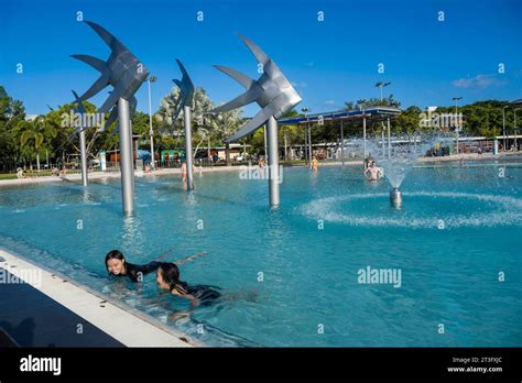 Australia, Queensland, north coast, Cairns, the Cairns esplanade, the ...