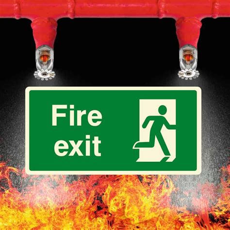 Glow In The Dark Fire Exit Signs | Fire Safety Signs