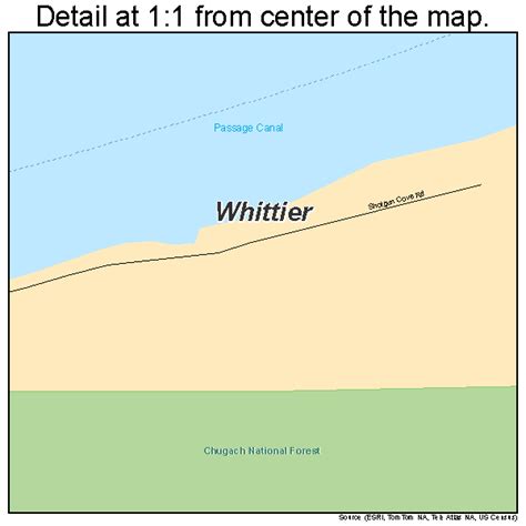 Whittier Alaska Street Map 0284510