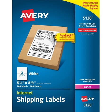 Avery 5126, Avery Shipping Label, AVE5126, AVE 5126 - Office Supply Hut