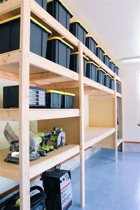 DIY Garage Shelves — Modern Builds | Diy storage shelves, Garage storage shelves, Garage ...