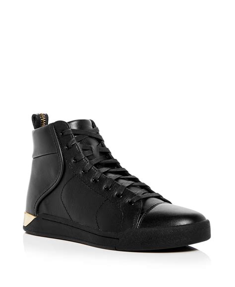 Lyst - Diesel Men's Tempus S-marquise Leather High Top Sneakers in ...