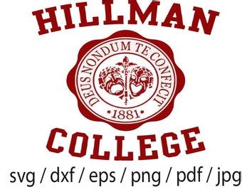 Hillman College Svg - Etsy Canada