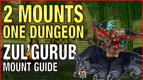 How to get the Swift Zulian Panther Mount & Armored Razzashi Raptor Mount Guide | Zul'Gurub ...