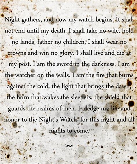 Nights Watch Oath by anno-jr on DeviantArt