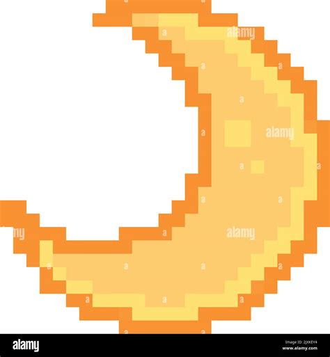 moon pixel art Stock Vector Image & Art - Alamy