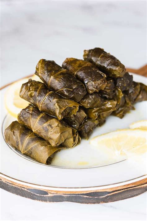 The Best Lamb Stuffed Grape Leaves Recipe With Greek Lemon Sauce