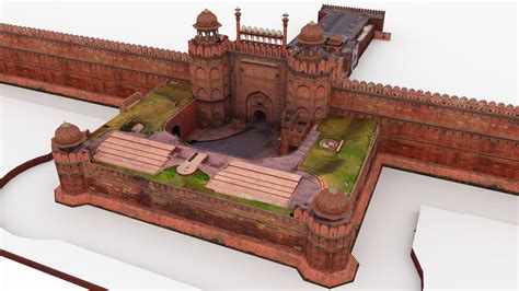 3D red fort india - TurboSquid 1671450