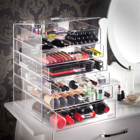 Amazon.com: Beautify 6 Tier Clear Acrylic Makeup Organizer 15 Inch x 12 Inch x 12 Inch: Beauty ...