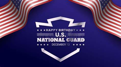 United States National Guard Birthday Stock Vector - Illustration of holiday, template: 260322779