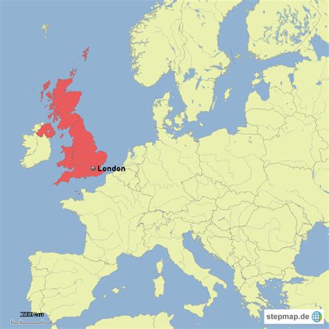 StepMap - UK in Europe - Landkarte für Deutschland