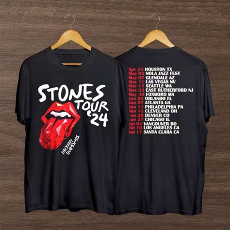 VINTAGE THE ROLLING Stones Hackney Diamonds Tour 2024 Unisex Classic T ...