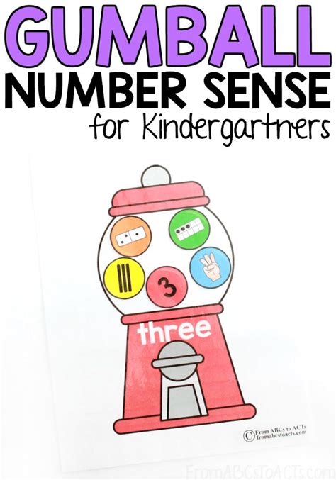 Printable Gumball Number Sense - From ABCs to ACTs | Number sense ...