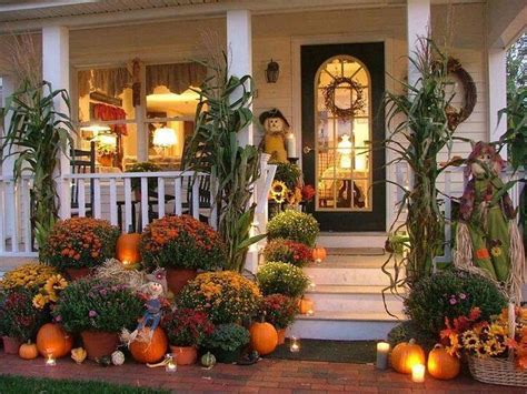 Pin by Kelly Cockrum on halloween | Fall outdoor decor, Fall decorations porch, Fall outdoor