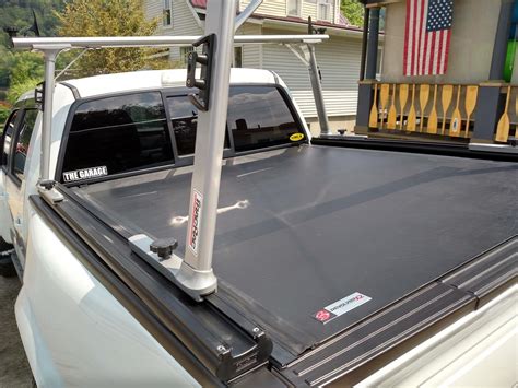 RevolverX2 Hard Rolling Tonneau Cover + TracRac SR Truck Bed Ladder ...