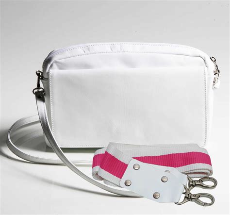 White Leather Crossbod Bag