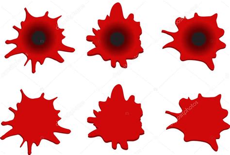 Bloody Bullet Holes — Stock Vector © Talitas #14327941