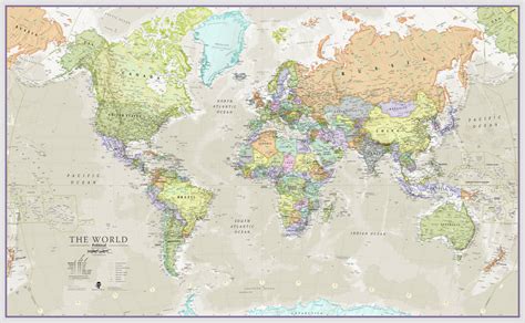 classic map of the world wall hanging by maps international | notonthehighstreet.com