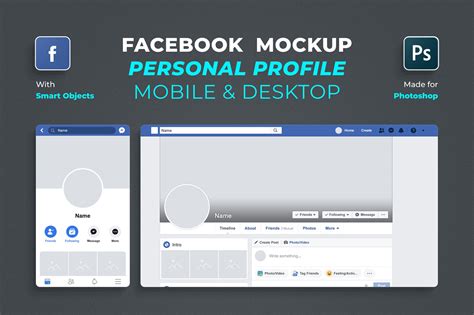 Free Facebook Profile Mockup 2019 – Free Mockups, Other | pixelify.net