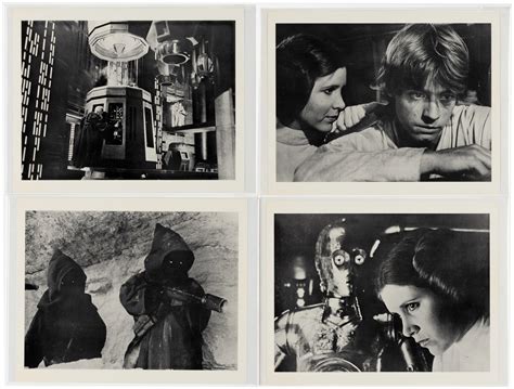 Hake's - STAR WARS MOVIE STILLS LOT WITH 19 SIGNED STILLS.