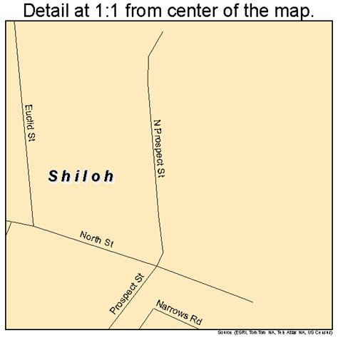 Shiloh Ohio Street Map 3972298