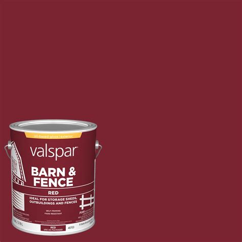 Valspar Barn & Fence Gloss Red Oil-based Exterior Paint (Actual Net ...