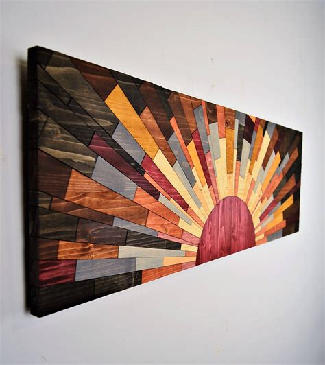 Wood wall art EDGE of THE DAY wooden wall art