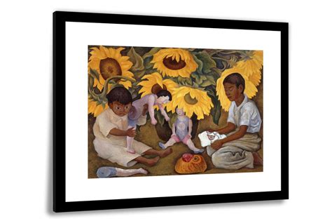 DIEGO RIVERA SUNFLOWERS Portrait Framed Photo Print - Etsy