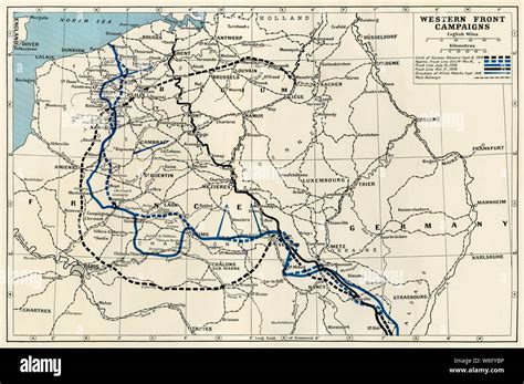 Detailed Map Of Ww1 Western Front