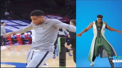 *NEW* Fortnite Warm-Up emote in Real Life (Giannis Antetokounmpo ...