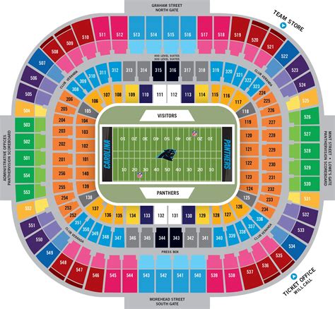 43 carolina panther stadium diagram