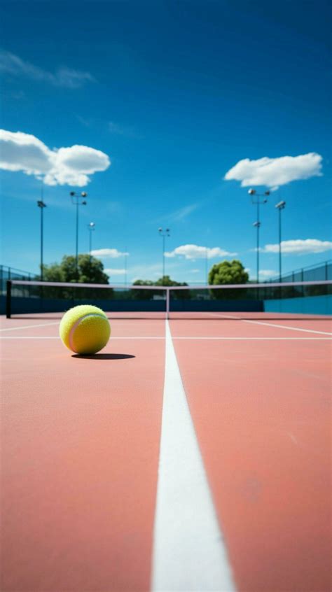 Paddle tennis court marked with a prominent white boundary line ...