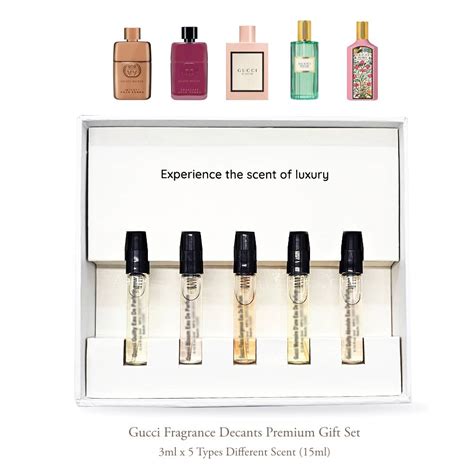 [Decant] Gucci Fragrance Decants Premium Gift Set 01 (3ml x 5)