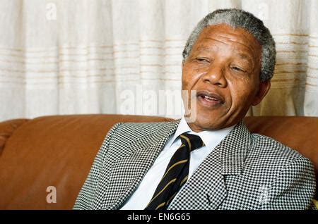 ANC leader Nelson Mandela seen here in Soweto, Johannesburg Stock Photo ...