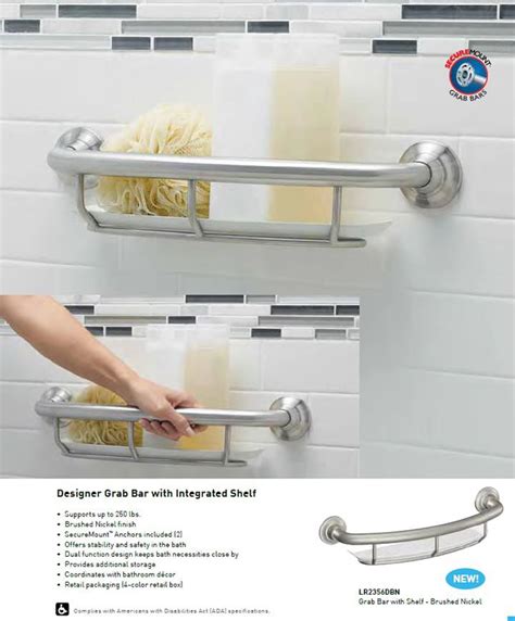 Grab Bars | Moen Designer and Decorator Grab Bars | Bathroom remodel ...