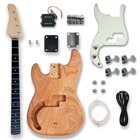 BexGears DIY Left-handed Electric Bass Guitar Kit PB Style Guitar Kits ...