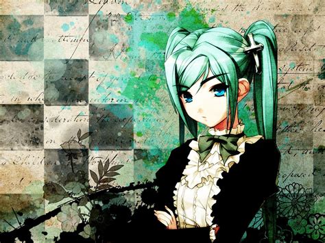 Green Anime Girl Aesthetic Wallpaper - Anime Wallpaper HD