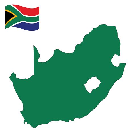 Map of South Africa with national flag 33216263 Vector Art at Vecteezy