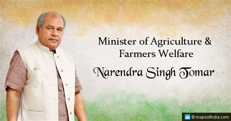 Minister of Agriculture and Farmers Welfare: Narendra Singh Tomar - politician