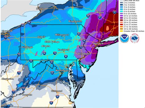 National Weather Service Issues Winter Storm Watch for Bucks County ...