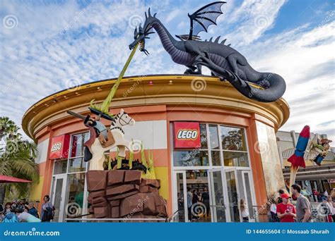 Disney Downtown, California. April, 12, 2019. the Lego Store Editorial Stock Image - Image of ...