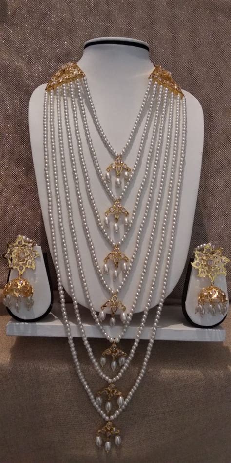 Traditional Hyderabadi Nizami Satlada – Elegant Pearls & Jewellery ...