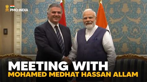 PM Narendra Modi meets Mohamed Medhat Hassan Allam, CEO of Hassan Allam ...