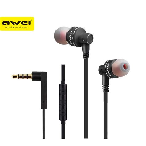 Awei ES-10TY Earphones Super Bass Earphone Noise Isolation Earbuds ...