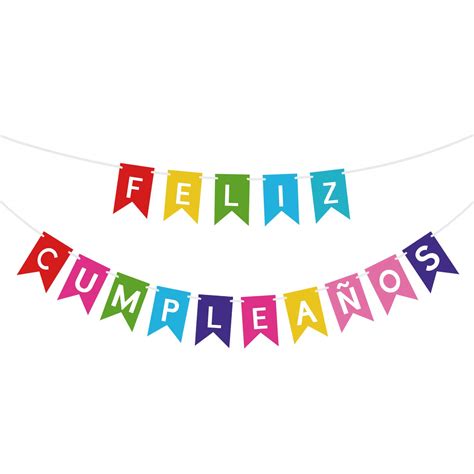 Buy Colorful Feliz Cumpleaños Banner, Happy Birthday Banner, Fiesta ...