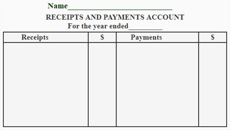 Receipts and Payments Account - Definition, Explanation, Format and ...